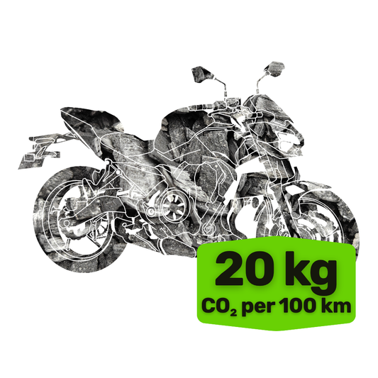 Motorcycle Riding Carbon Removal