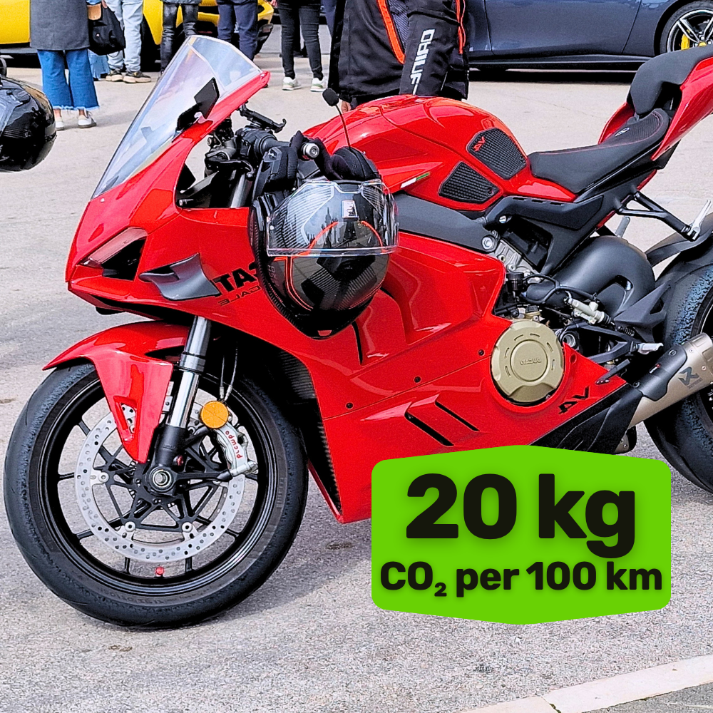 Motorcycle Riding Carbon Removal