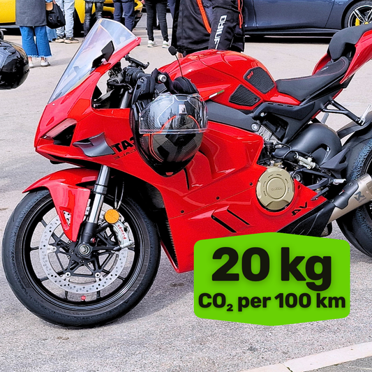 Motorcycle Riding Carbon Removal